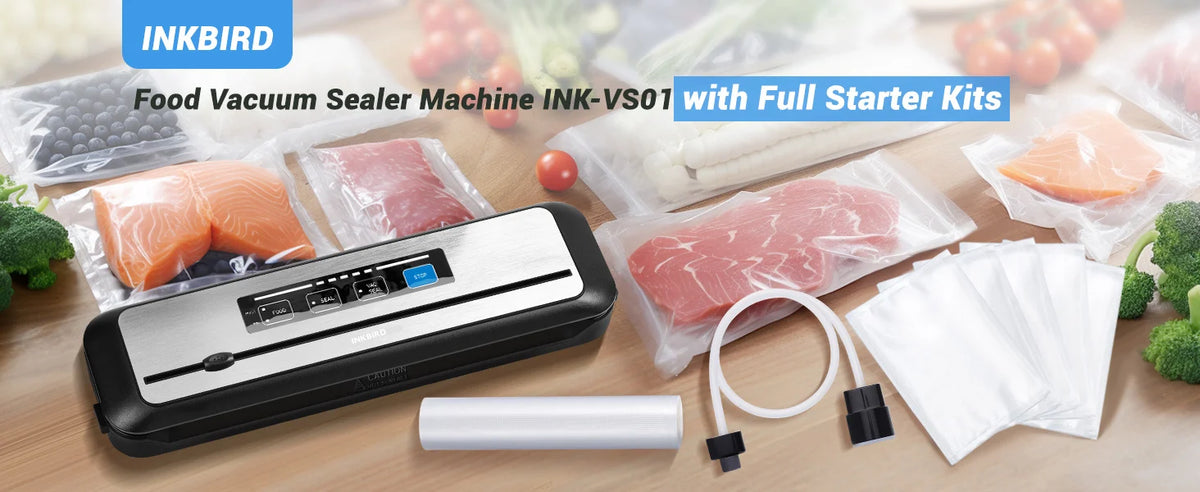 Inkbird 3rd Vacuum Sealer Starter Kit -80kpa Strong