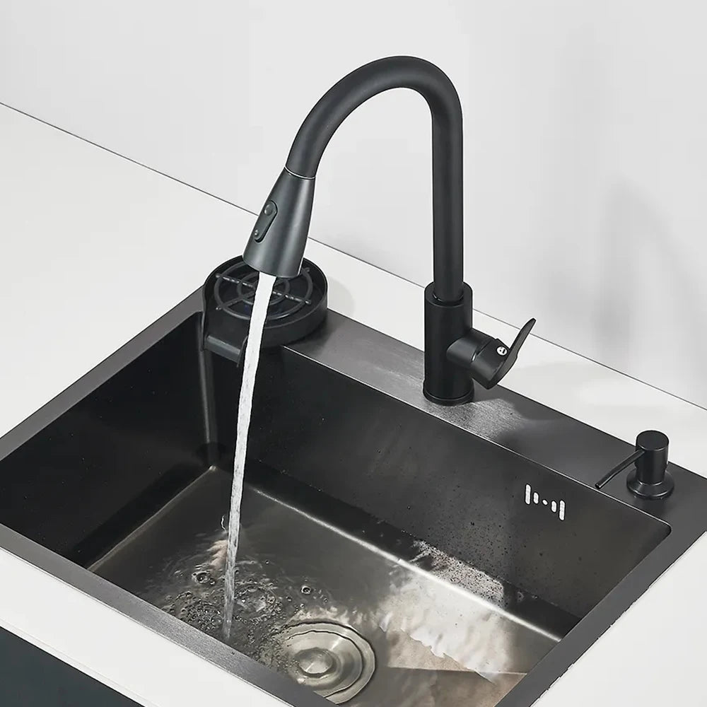 Stainless Steel Sink Large Integrated Faucet Sink Dish