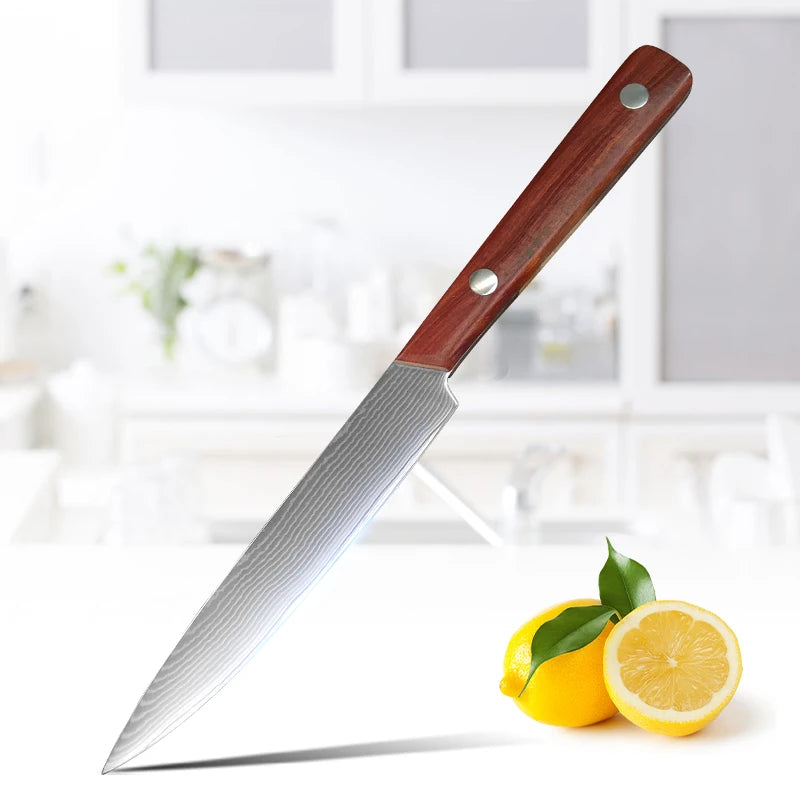 Damascus Steel Chef Knife Inch Utility Knife Cleaver