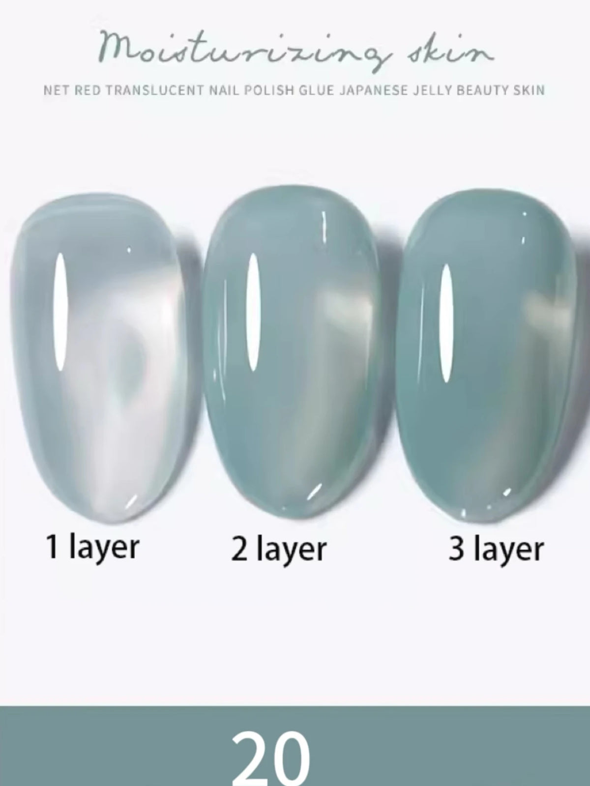 1-30pcs Zh Ice Transparent Nude Gel Nail Polish