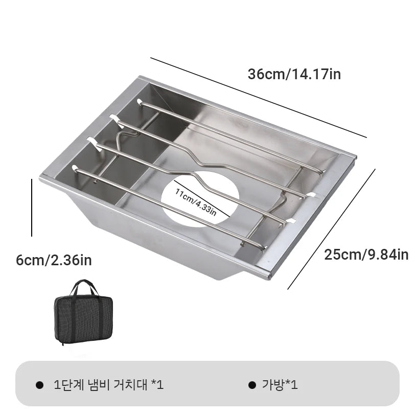 Pandatour Camping Igt Table Stove Windproof Stainless Steel