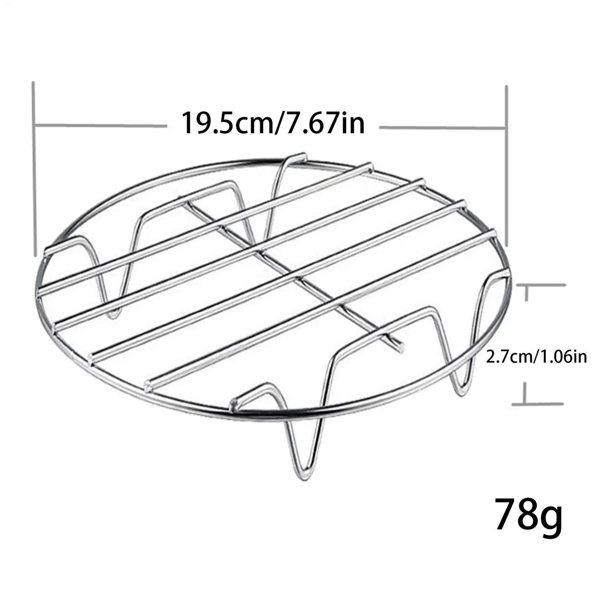 Round Cooling Rack Stainless Steel Cooking Steaming Roasting
