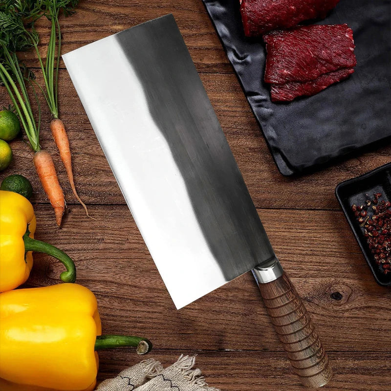 Handmade Forged Chinese Cleaver Knife Ultra Sharp Slicing