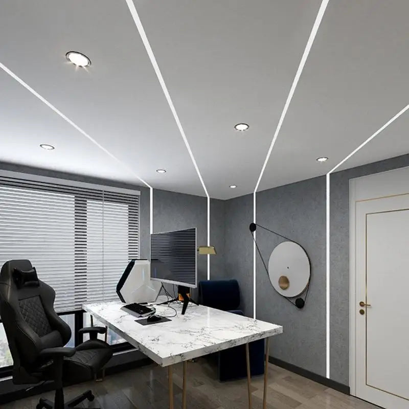Aluminum Profile Bar Light Led Recessed Hidden 45degree
