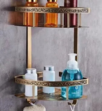 Tuqiu Bathroom Antique Bronze Carved Aluminum Bath Hardware