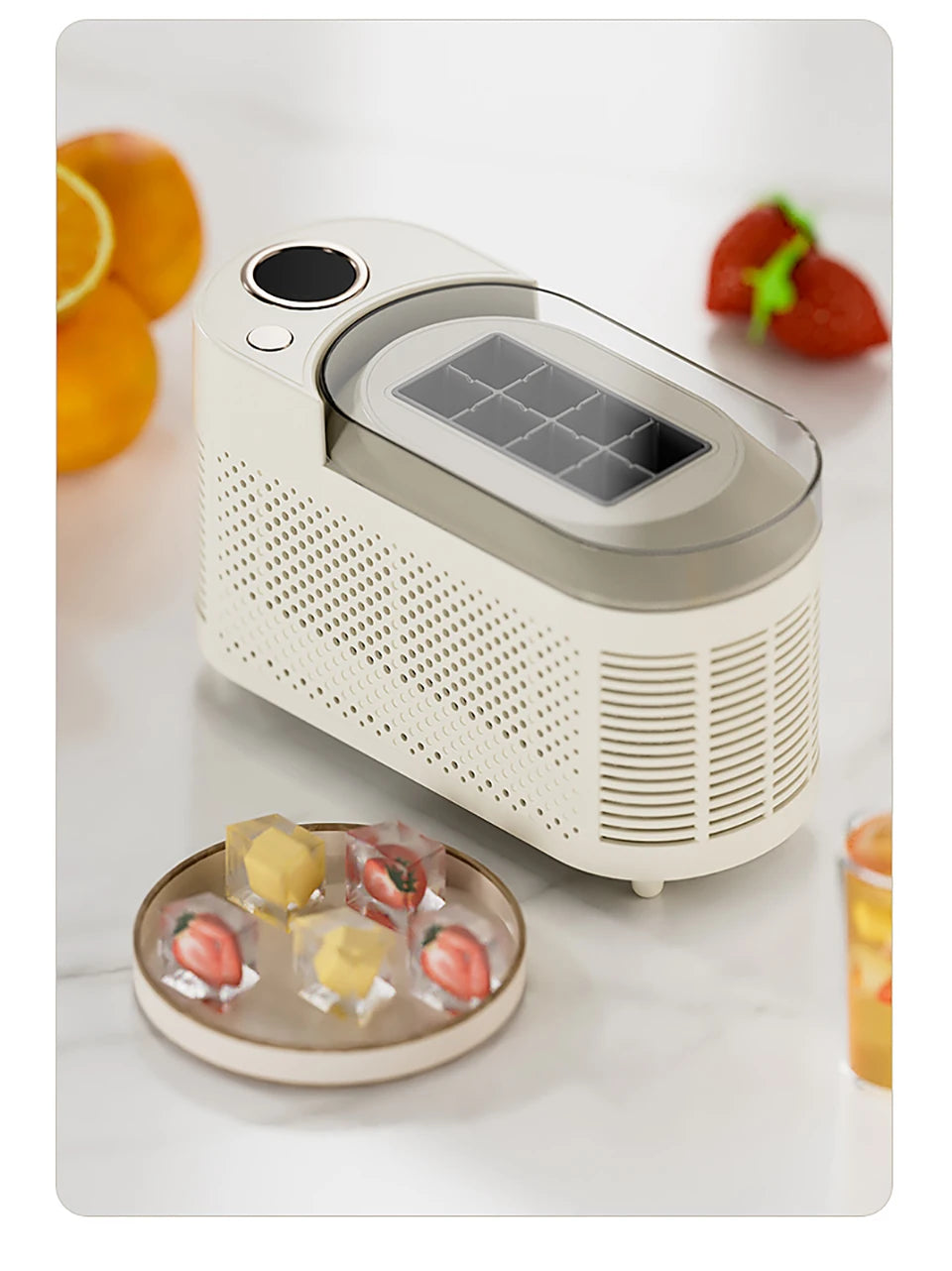 12v/220v Car Ice Maker Desktop Mini Ice Cubes