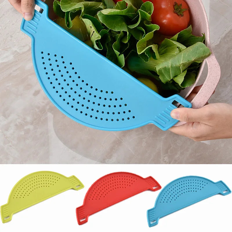 Pan Pot Strainer Plastic Pasta Spaghetti Practical Draining