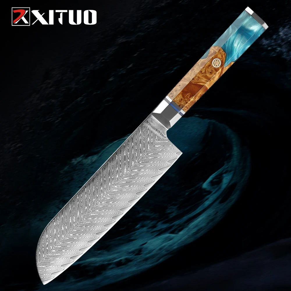 Japanese 67-Layer Damascus Steel Knife Utility Knife Meat