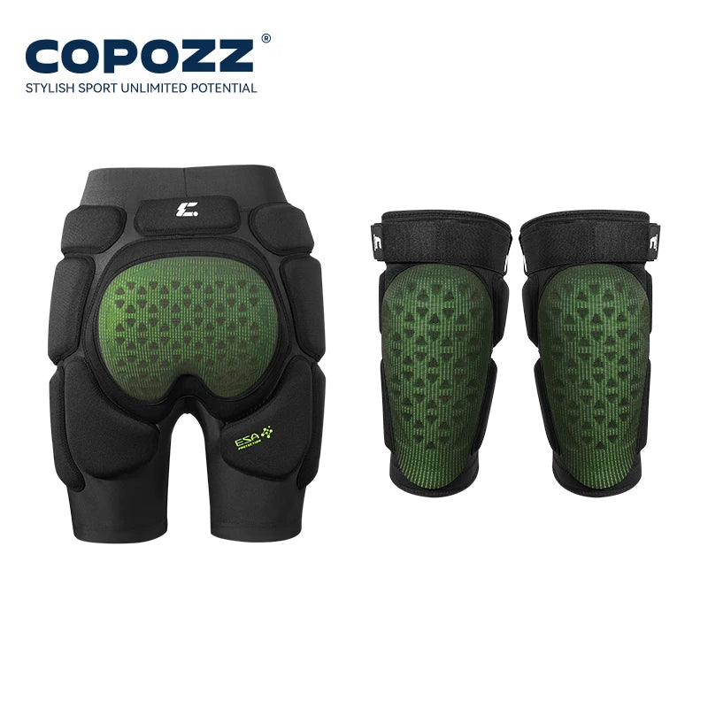 Copozz Ski Knee Hip Pads Women Men Esa