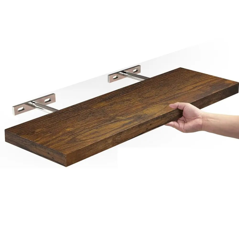 Wooden Hanging Storage Rack Durable Wall Mounted Hanging