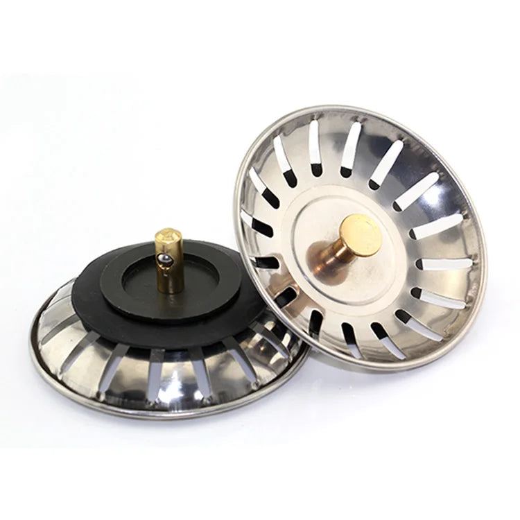 Sink Strainer Drains Filter Stainless Steel Stopper Waste