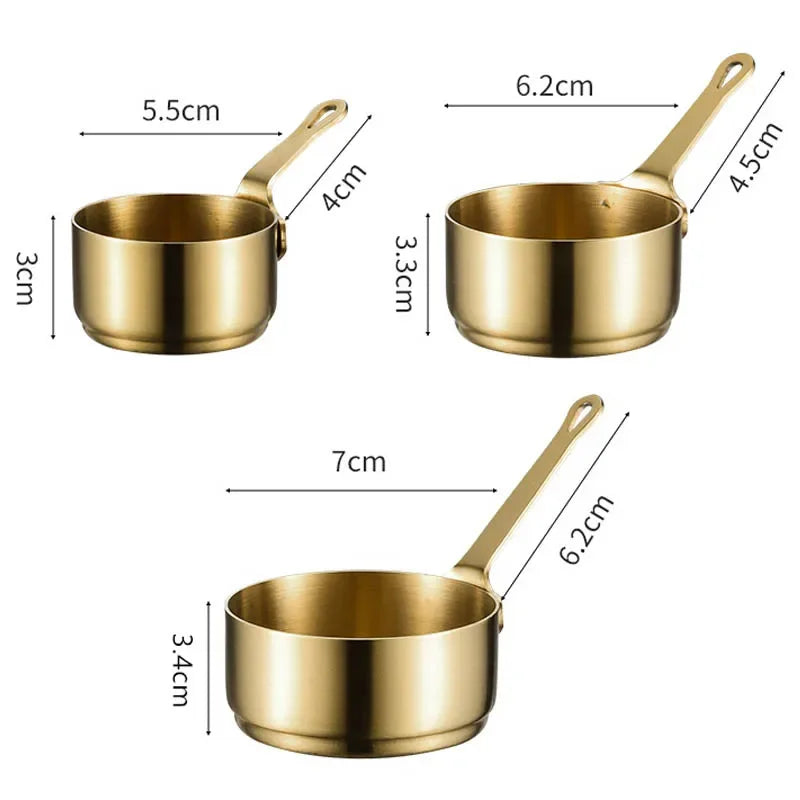 60/80/100ml Sauce Pan Pot Stainless Steel Nonstick Milk
