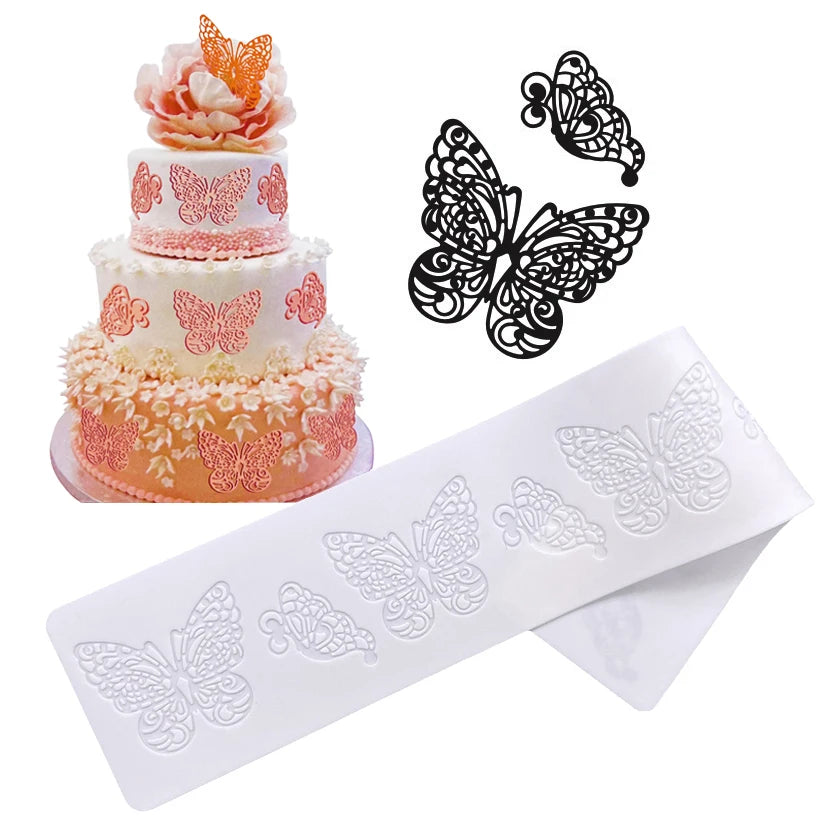 Silicone Lace Fondant Cake Decorating Baking Mat Embossing