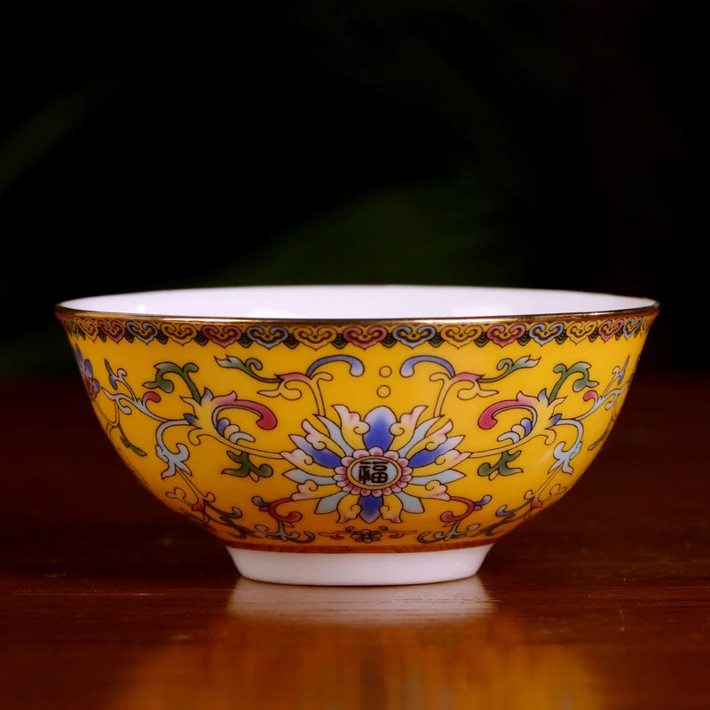 Jingdezhen Ceramic Bowl Dish Tableware Combination Palace Chinese