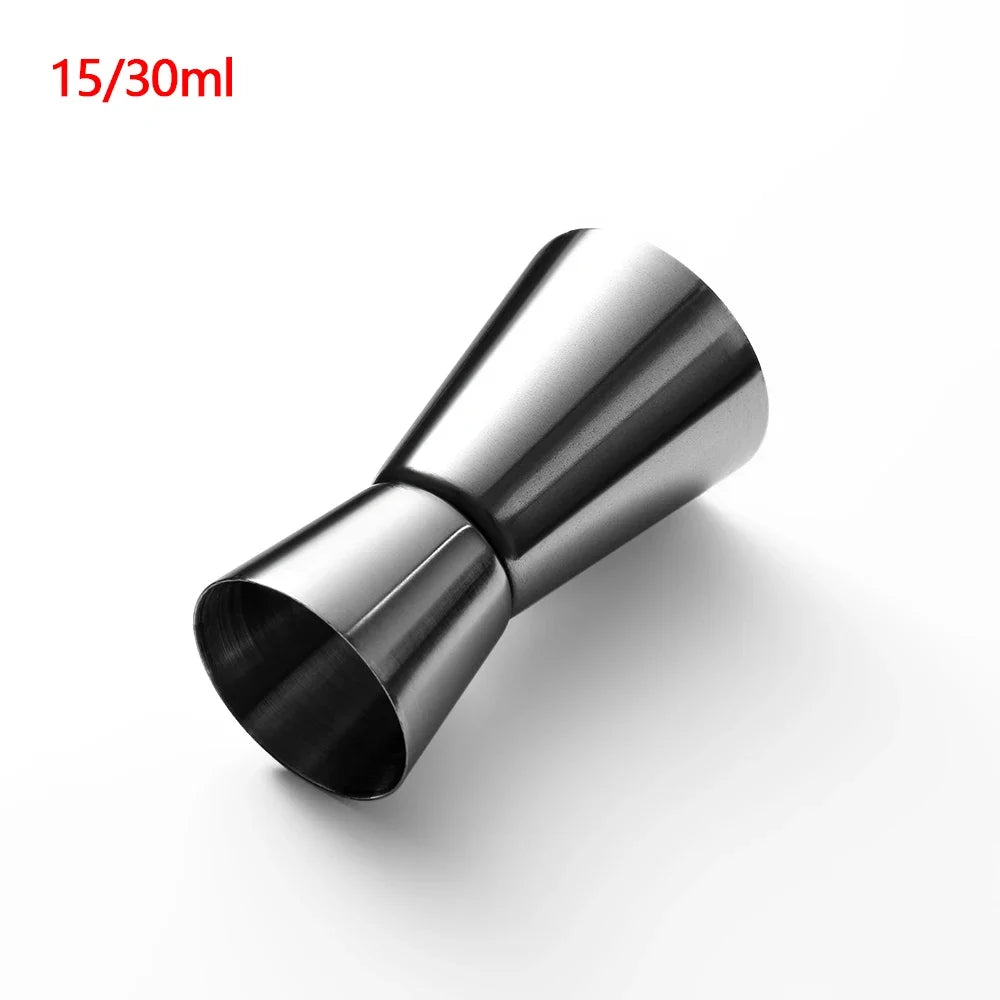 15/30ml Or 25/50ml Stainless Steel Cocktail Shaker Measure