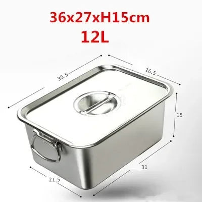 304 Stainless Steel Plate Metal Tray Handle Square