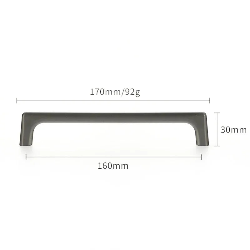 Silver Cabinet Storage Handles 96-320mm Dressers Cupboard Closet