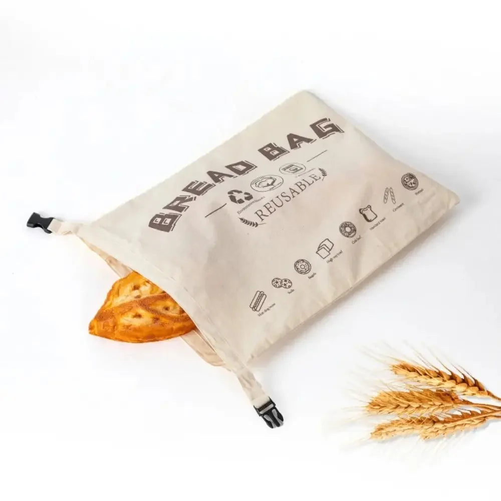 Food Grade Reusable Bread Bag Made Of Cotton