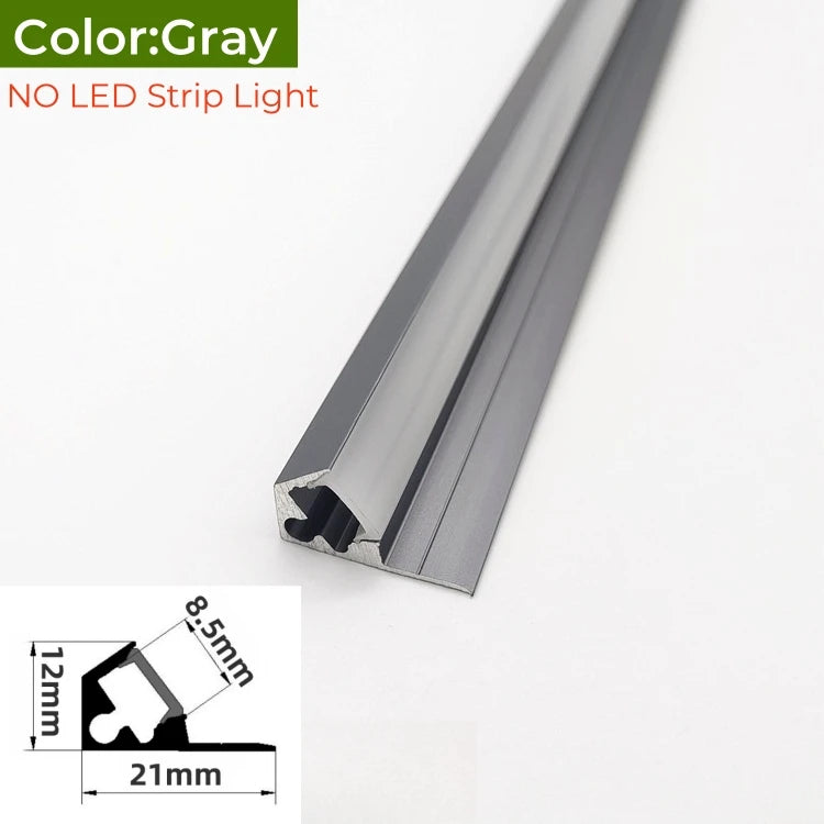 Ultra-Thin Led Cabinet Shelf Edge Aluminum Profile 45