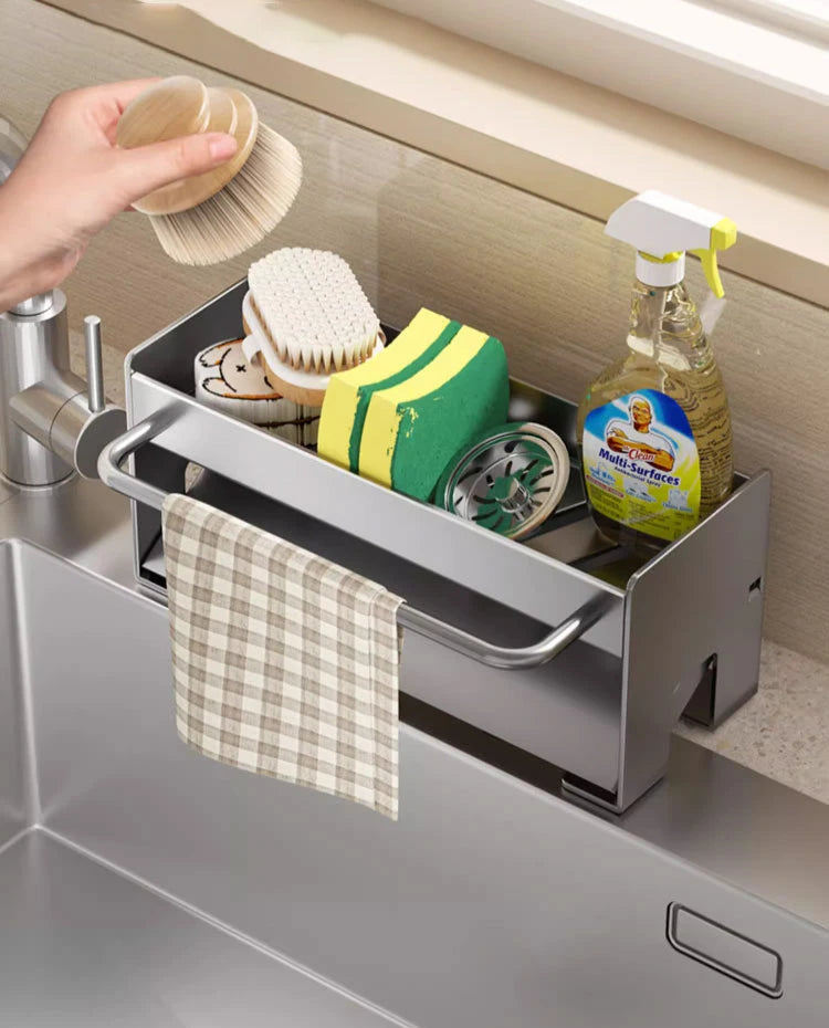 Sink Stand Sponge Holder Dish Drainer Organizers Storage