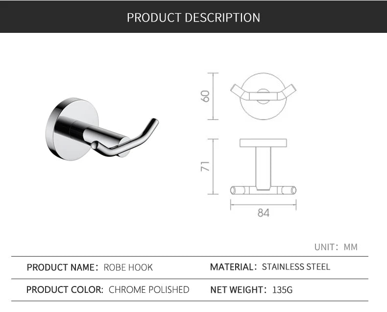 Bathroom Towel Rack Shelf Paper Holder Stainless Steel