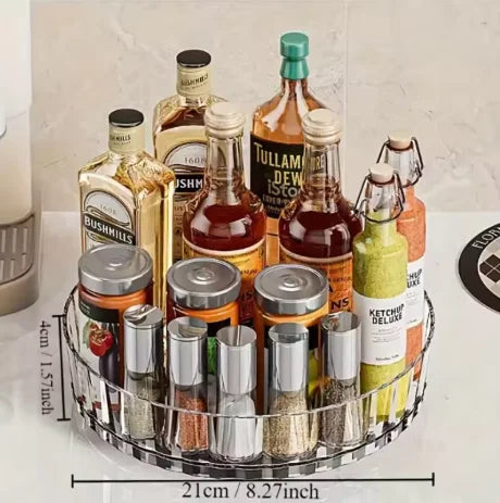 Rotating Countertop Storage Shelf Multi-Scene Organizer Stand