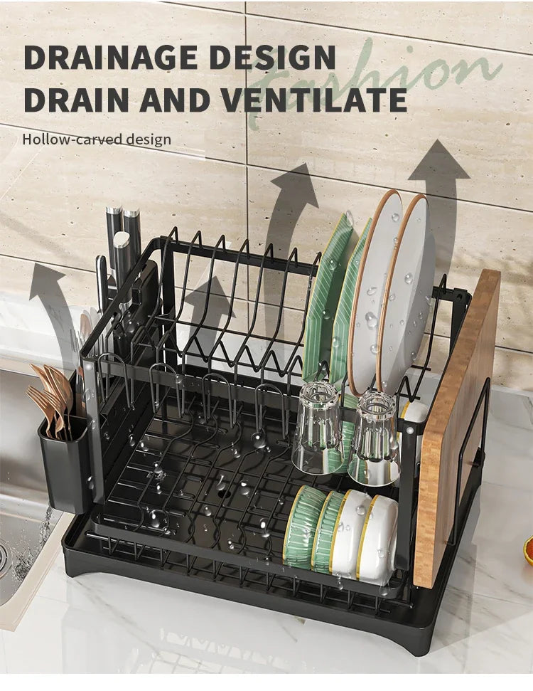 Stainless Steel Dish Rack Hygienic & Residue-Free Drying