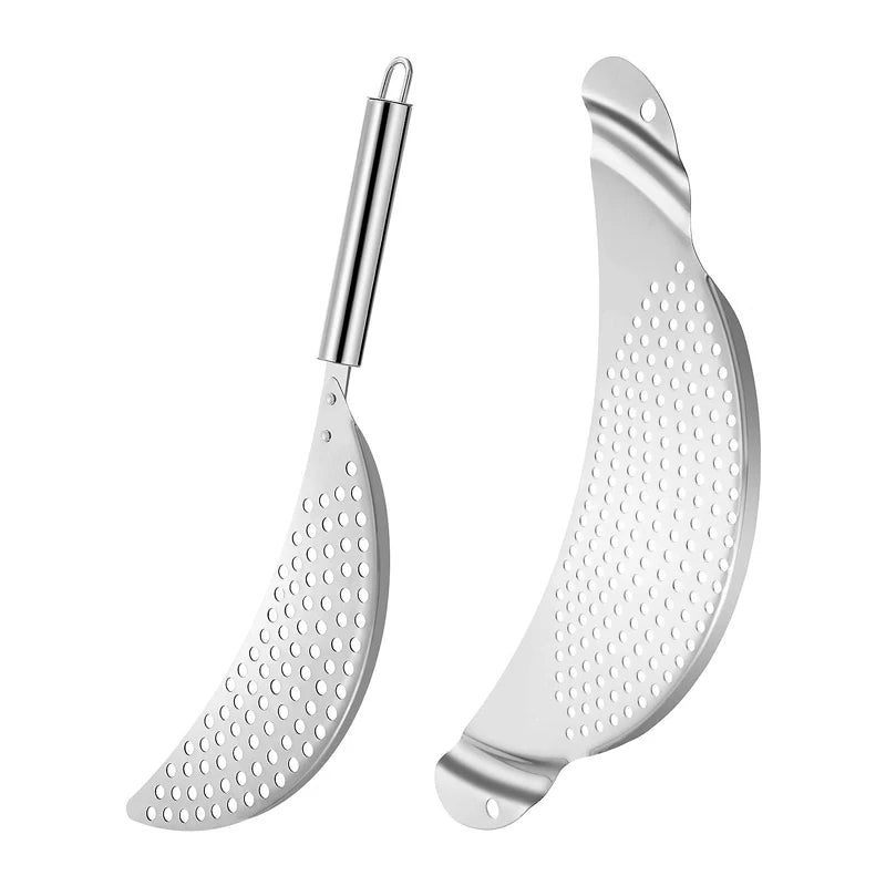 Stainless Steel Pan Pot Strainer Handle Pot Strainer