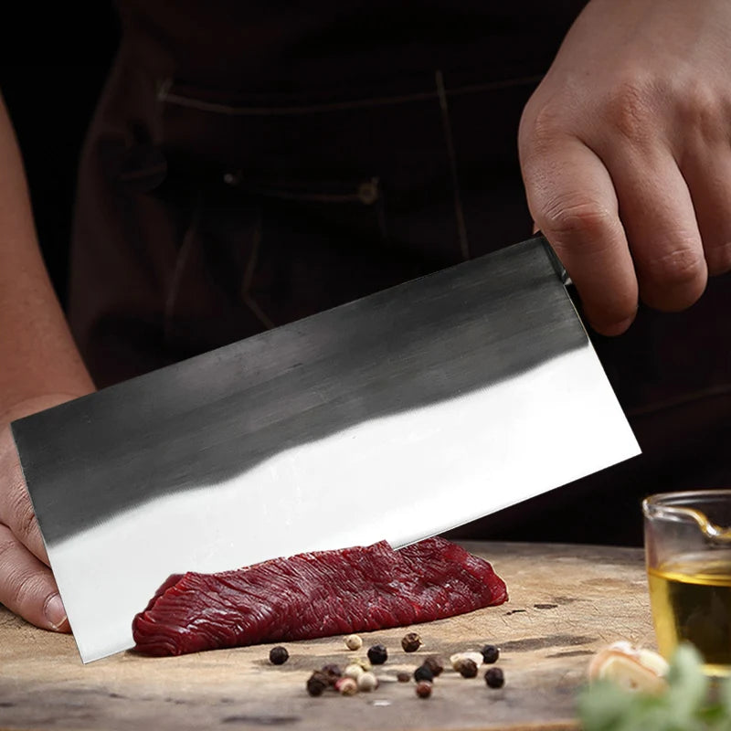 Handmade Forged Chinese Cleaver Knife Ultra Sharp Slicing