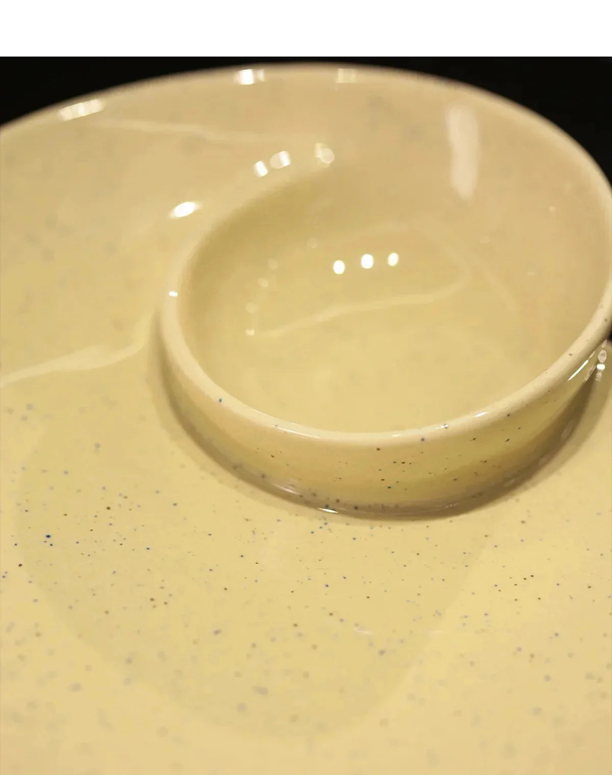 Ceramic Conch Plate Divided Dinner Plate Sauce Dish