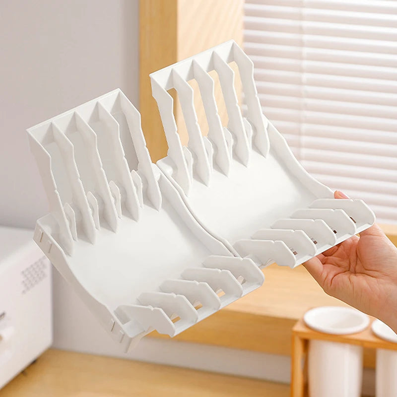 Dish Organizer Rack Upright Draining Cabinet Plate Organizer