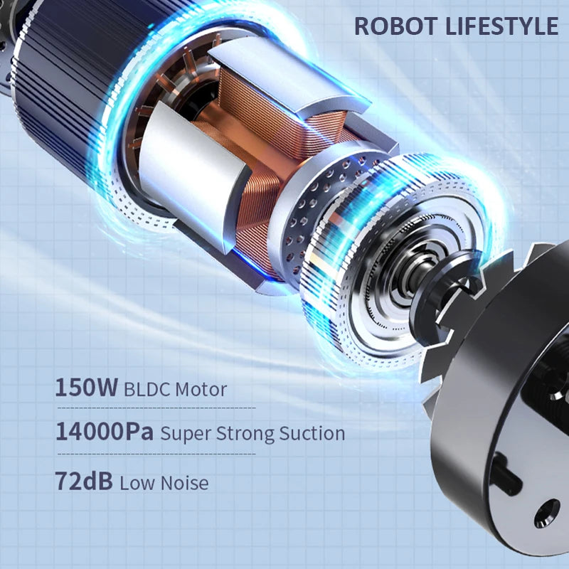 Cordless Handheld Vacuum Cleaner Wet Dry Cleaning Robot