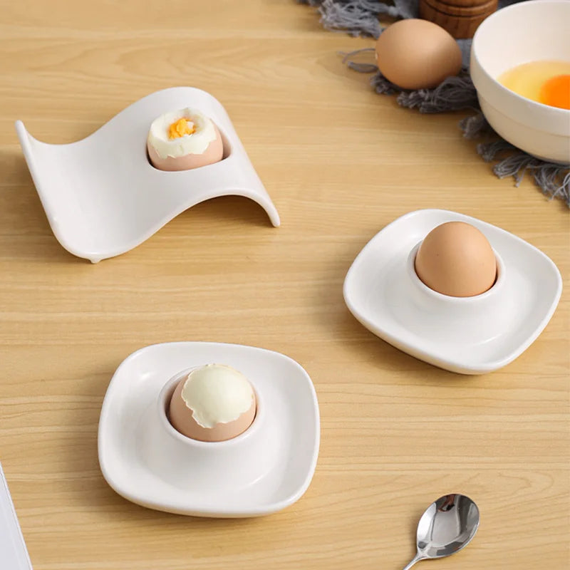 1pcs Creative Anti-Scald Egg Holder Ceramic Egg Holder