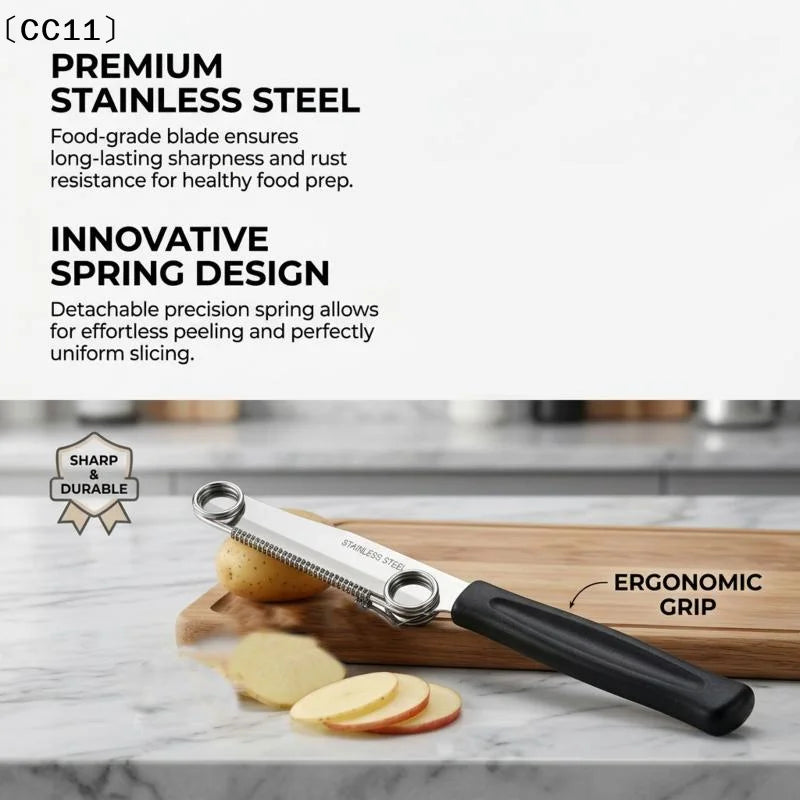In Stainless Steel Vegetable Fruit Peeler Adjustable Slicing