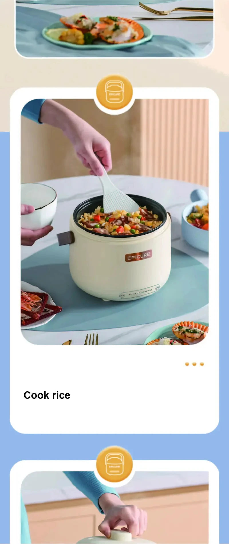 7l Smart Low-Sugar Rice Cooker Rice Soup Separation