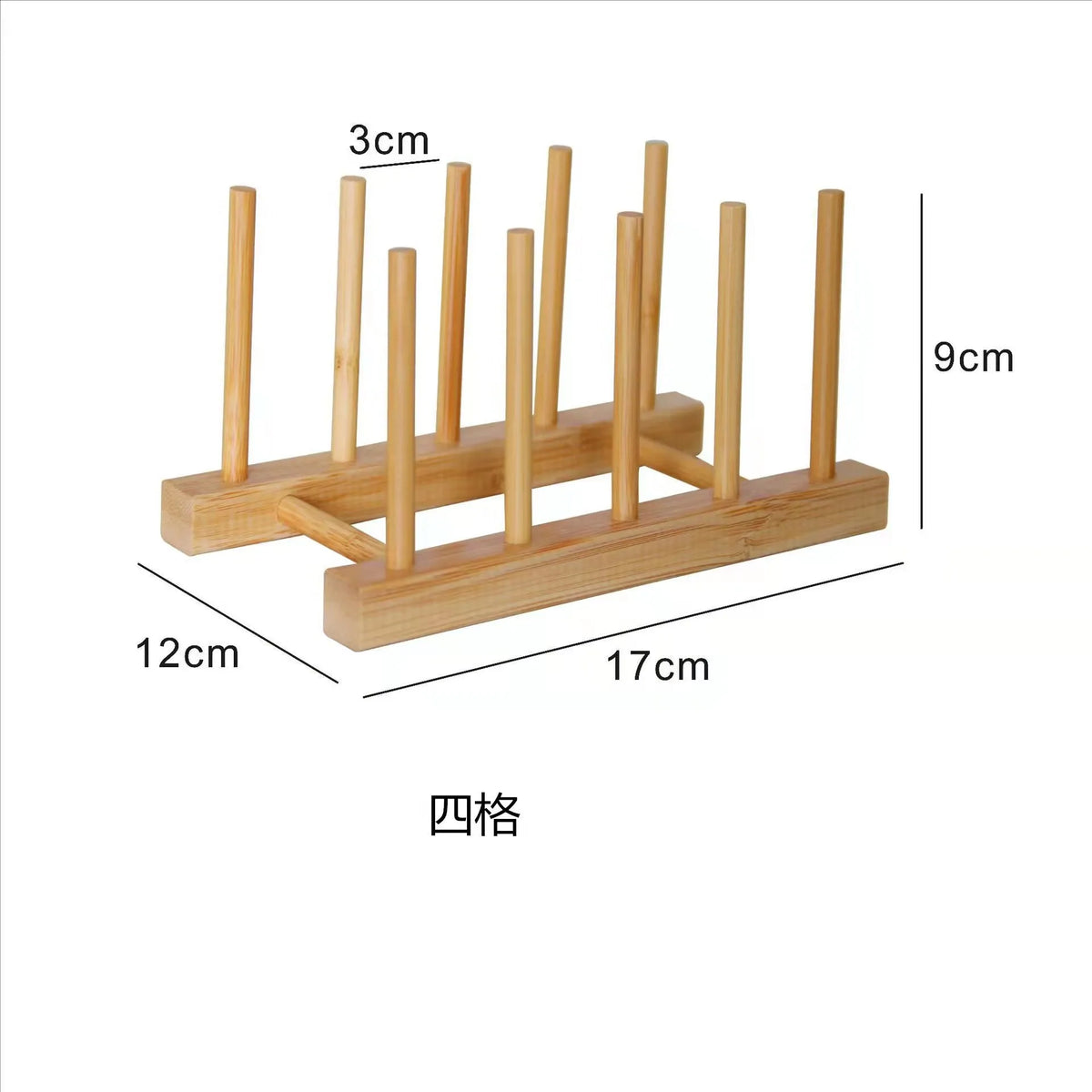 Diy Locker Bamboo Drain Rack Wooden Plate Rack