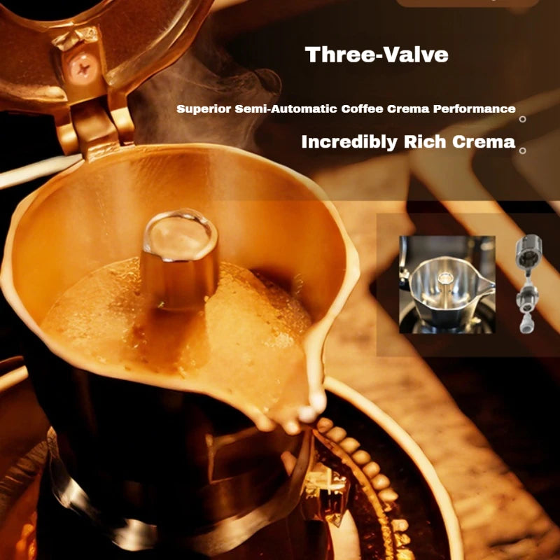 Colbro Moka Pot Stainless Steel Double Valve Triple