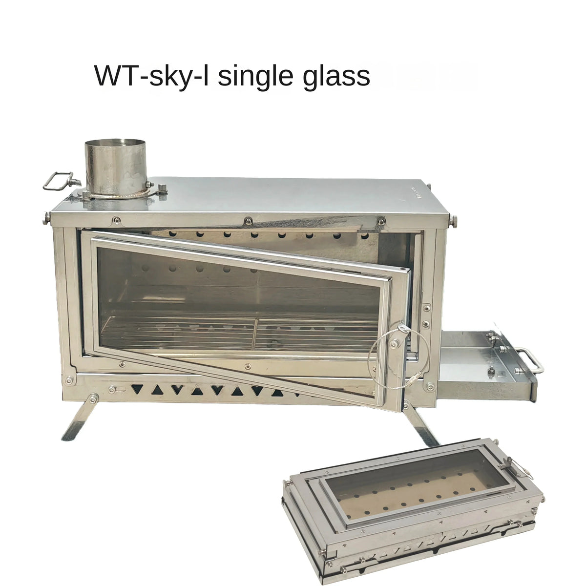 Wt-Sky-430 Folding Fireplace Wood Stove Secondary Air Intake