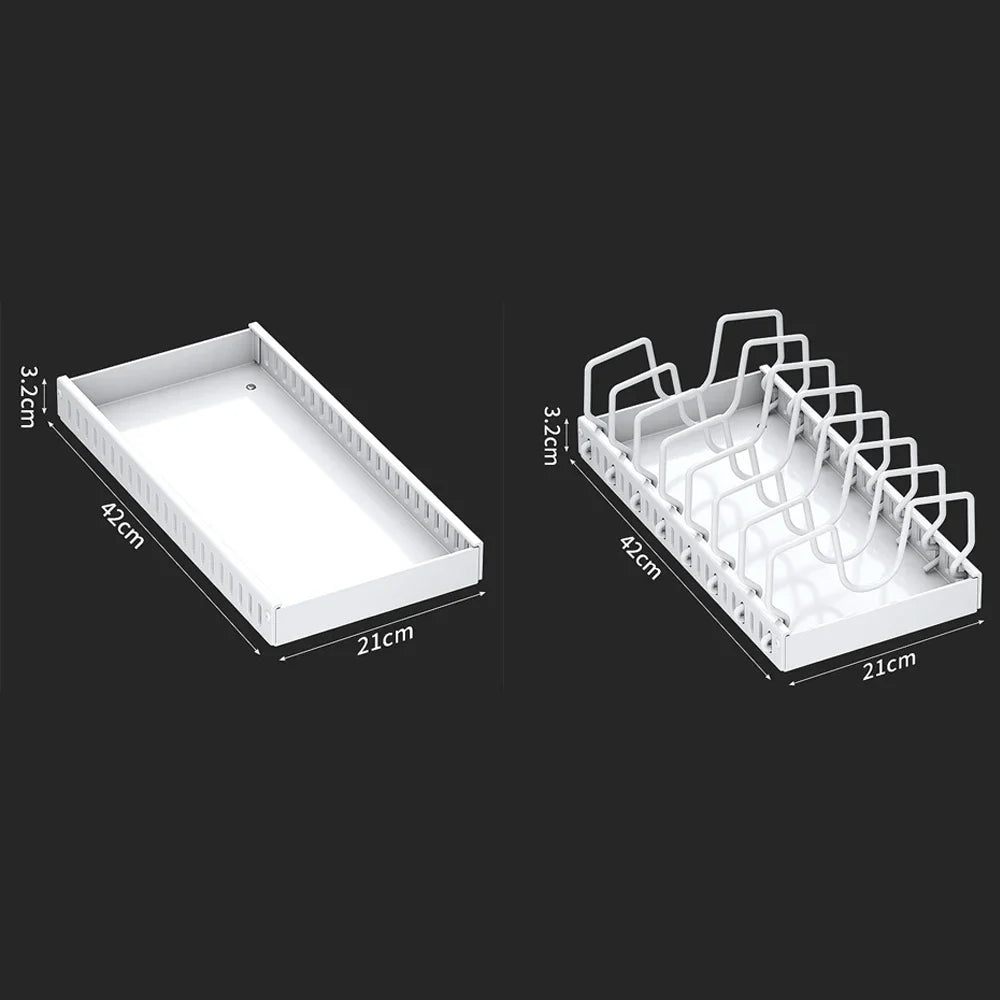 Pots Pans Organizer Under Cabinet Pull-Out Pots Pans