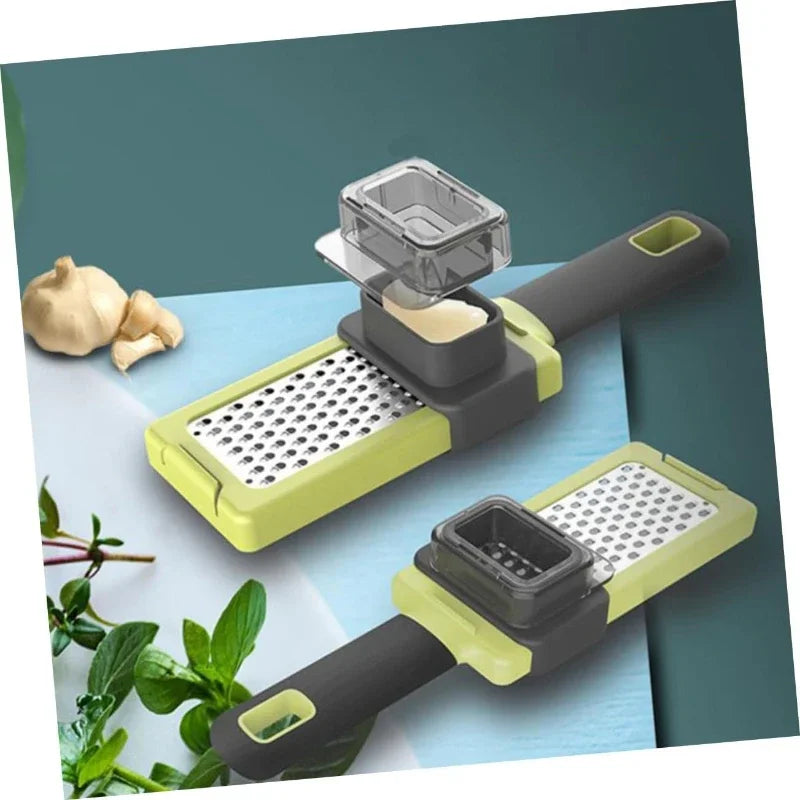 Vegetable Grater Garlic Chopper Light Green Slicer Multi