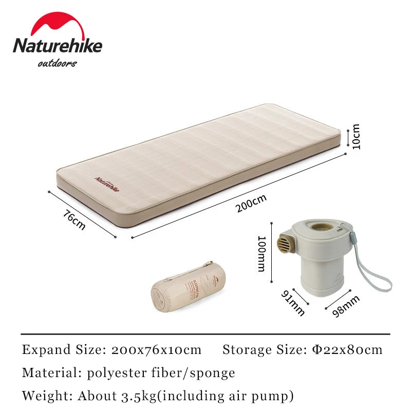 Naturehike Self-Inflatable Sponge Air Cushion Padded Outdoor