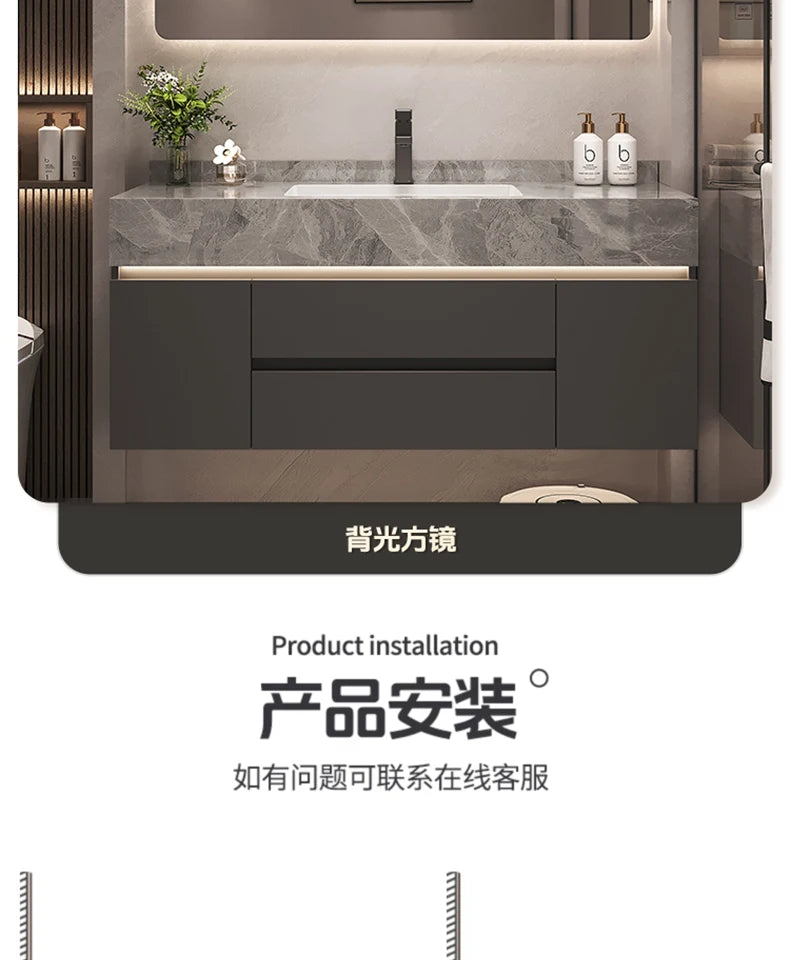 Paper Drawers Bathroom Cabinet Organizer Storage Mirror Toilet