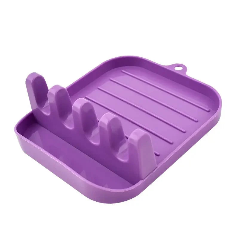 All-In-One Spoon Rest Organizer Keeps Countertops Tidy Holds