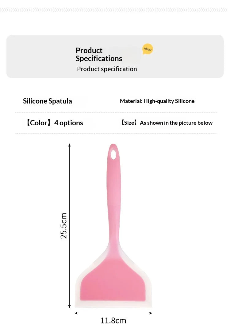 Silicone Spatula Wide Cooking Shovel Non-Stick Scraper Turner