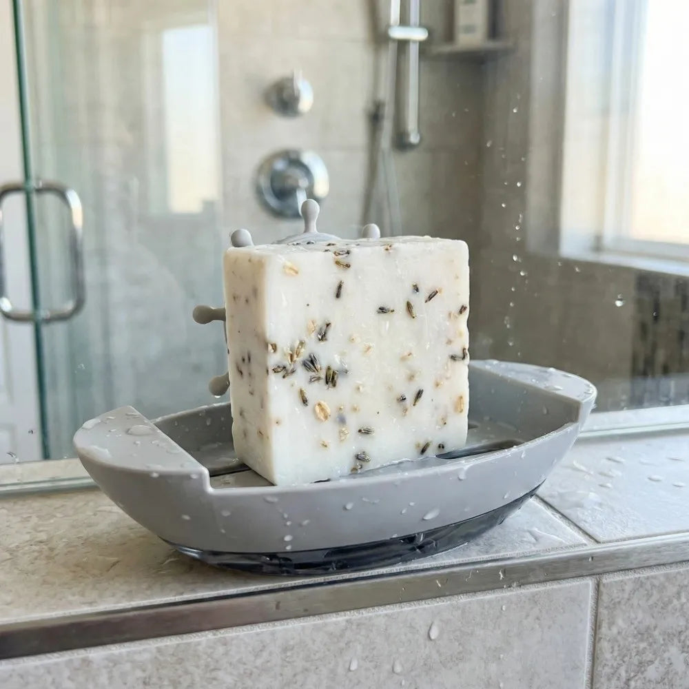 Decor Drainage Boat-Shaped Soap Dish Innovative Soap Holder