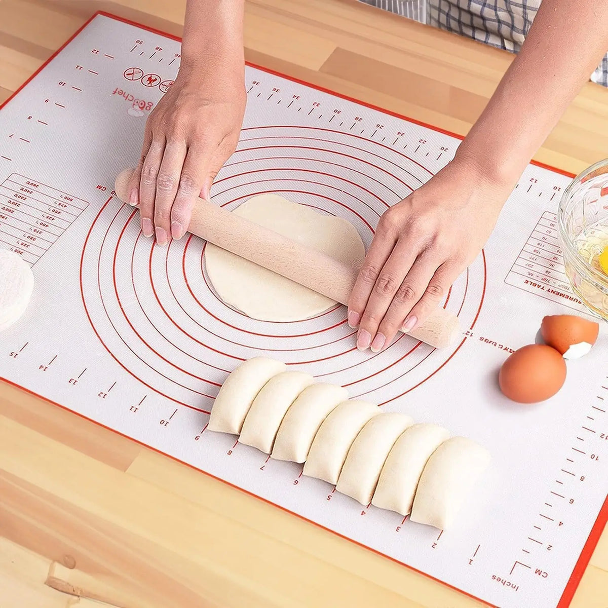 Lager Silicone Pastry Mat Rolling Dough Measurement Thick