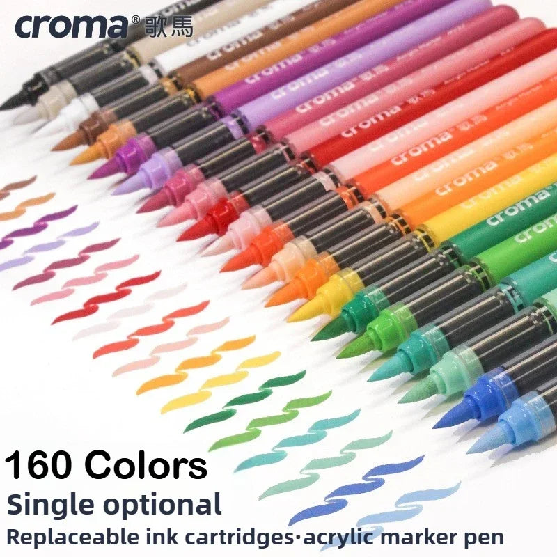 Croma 160/1 Colors Refillable Direct Liquid Acrylic Marker