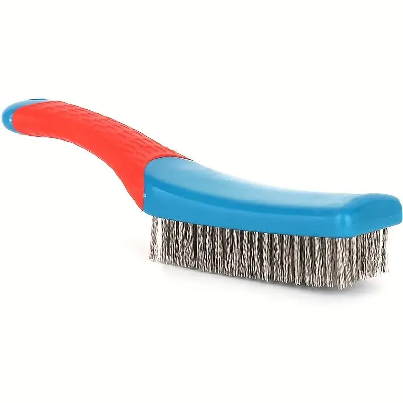 Wire Brush Duty Stainless Bristles Plastic Handle Grip