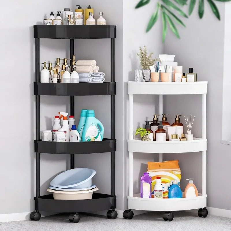 Swivel Wheels Small Cart Shelf Snacks Racks Trolley