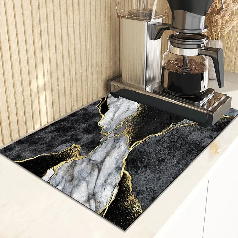 Dish Drying Mat Countertop Mat Tableware Drain Mat